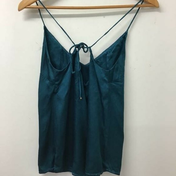 TIGERLILY Yolanthe Teal Satin Cami Top RRP$99 - Picture 14 of 15